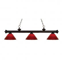 Z-Lite 200-3BRZ-PRD - 3 Light Billiard