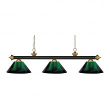 Z-Lite 200-3BRZ+SG-ARG - 3 Light Billiard