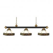 Z-Lite 200-3BRZ+SG-Z16-30 - 3 Light Billiard