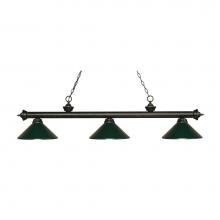 Z-Lite 200-3GB-MDG - 3 Light Billiard