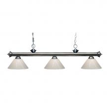 Z-Lite 200-3GM-PWH - 3 Light Billiard