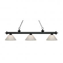 Z-Lite 200-3MB-PWH - 3 Light Billiard