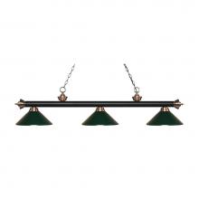 Z-Lite 200-3MB+AC-MDG - 3 Light Billiard