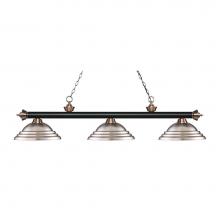 Z-Lite 200-3MB+AC-SBN - 3 Light Billiard