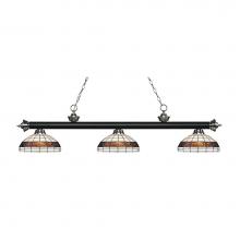 Z-Lite 200-3MB+BN-F14-1 - 3 Light Billiard