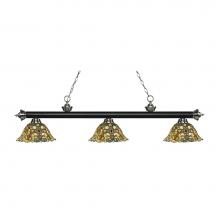 Z-Lite 200-3MB+BN-R14A - 3 Light Billiard