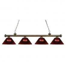 Z-Lite 200-4AB-ARBG - 4 Light Billiard