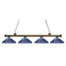 Z-Lite 200-4AB-D16-1 - 4 Light Billiard