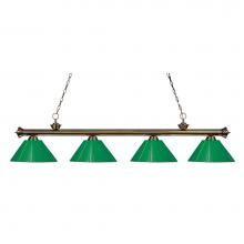 Z-Lite 200-4AB-PGR - 4 Light Billiard