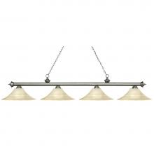 Z-Lite 200-4AS-FGM16 - 4 Light Island/Billiard