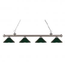 Z-Lite 200-4BN-MDG - 4 Light Billiard