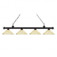 Z-Lite 200-4BRZ-AGM14 - 4 Light Billiard