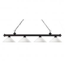 Z-Lite 200-4BRZ-AMO14 - 4 Light Billiard