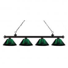 Z-Lite 200-4BRZ-ARG - 4 Light Billiard