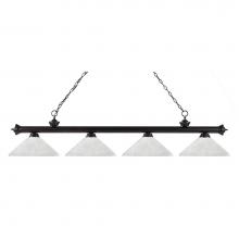 Z-Lite 200-4BRZ-AWL14 - 4 Light Billiard