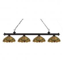 Z-Lite 200-4BRZ-C14 - 4 Light Billiard
