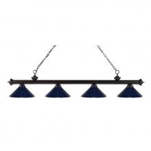 Z-Lite 200-4BRZ-MNB - 4 Light Billiard