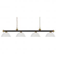 Z-Lite 200-4BRZ+SG-DWL14 - 4 Light Billiard