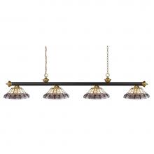 Z-Lite 200-4BRZ+SG-H14-4 - 4 Light Billiard