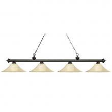 Z-Lite 200-4GB-FGM16 - 4 Light Island/Billiard
