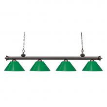 Z-Lite 200-4OB-PGR - 4 Light Billiard
