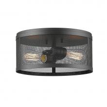 Z-Lite 331F12-BRZ - 2 Light Flush