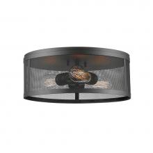 Z-Lite 331F14-BRZ - 3 Light Flush