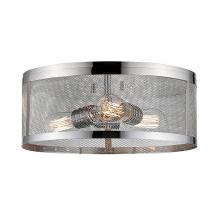Z-Lite 331F14-CH - 3 Light Flush