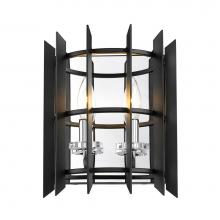 Z-Lite 338-2S-MB+CH - 2 Light Wall