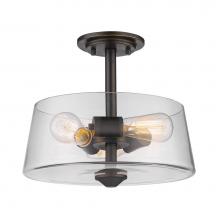 Z-Lite 428SF3-OB - 3 Light Semi Flush