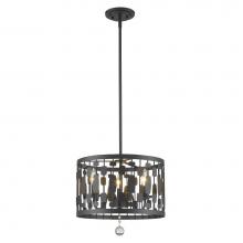 Z-Lite 430D15-BRZ - 3 Light