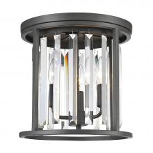 Z-Lite 439F12-BRZ - 3 Light Flush