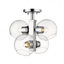 Z-Lite 455SF-CH - 4 Light Semi Flush