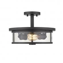 Z-Lite 462SF14-BRZ - 2 Light Semi Flush