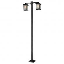Z-Lite 507-2-536P-BK - 2 Head Outdoor