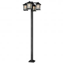 Z-Lite 507-4-536P-BK - 4 Head Outdoor