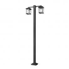 Z-Lite 531-2-536P-BK - 2 Light Outdoor Post Mounted