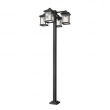 Z-Lite 531-4-536P-BK - 4 Light Outdoor Post Mounted