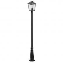 Z-Lite 539PHBR-519P-BK - 3 Light Outdoor Post