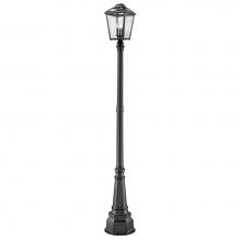Z-Lite 539PHBR-564P-BK - 3 Light Outdoor Post Mounted