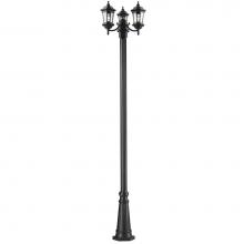 Z-Lite 540MP3-519P-BK - 3 Light Outdoor Post