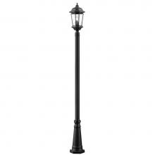 Z-Lite 540PHB-519P-BK - 3 Light Outdoor Post
