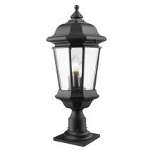 Z-Lite 540PHB-533PM-BK - 3 Light Outdoor Pier Mount