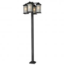 Z-Lite 547-4-536P-BK - 4 Head Outdoor