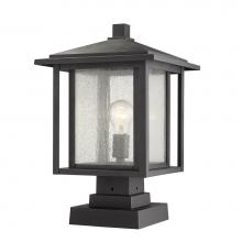 Z-Lite 554PHBS-SQPM-BK - 1 Light Outdoor Pier Mounted