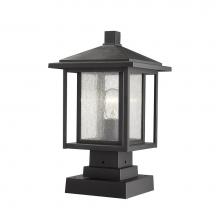 Z-Lite 554PHMS-SQPM-BK - 1 Light Outdoor Pier Mounted