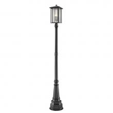 Z-Lite 554PHXLR-564P-BK - 3 Light Outdoor Post Mounted