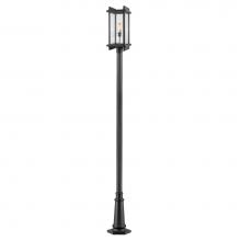Z-Lite 565PHBR-557P-BK - 1 Light Outdoor Post Mounted