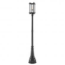 Z-Lite 565PHBR-564P-BK - 1 Light Outdoor Post Mounted