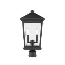 Z-Lite 568PHBR-BK - 2 Light Outdoor Post Mount